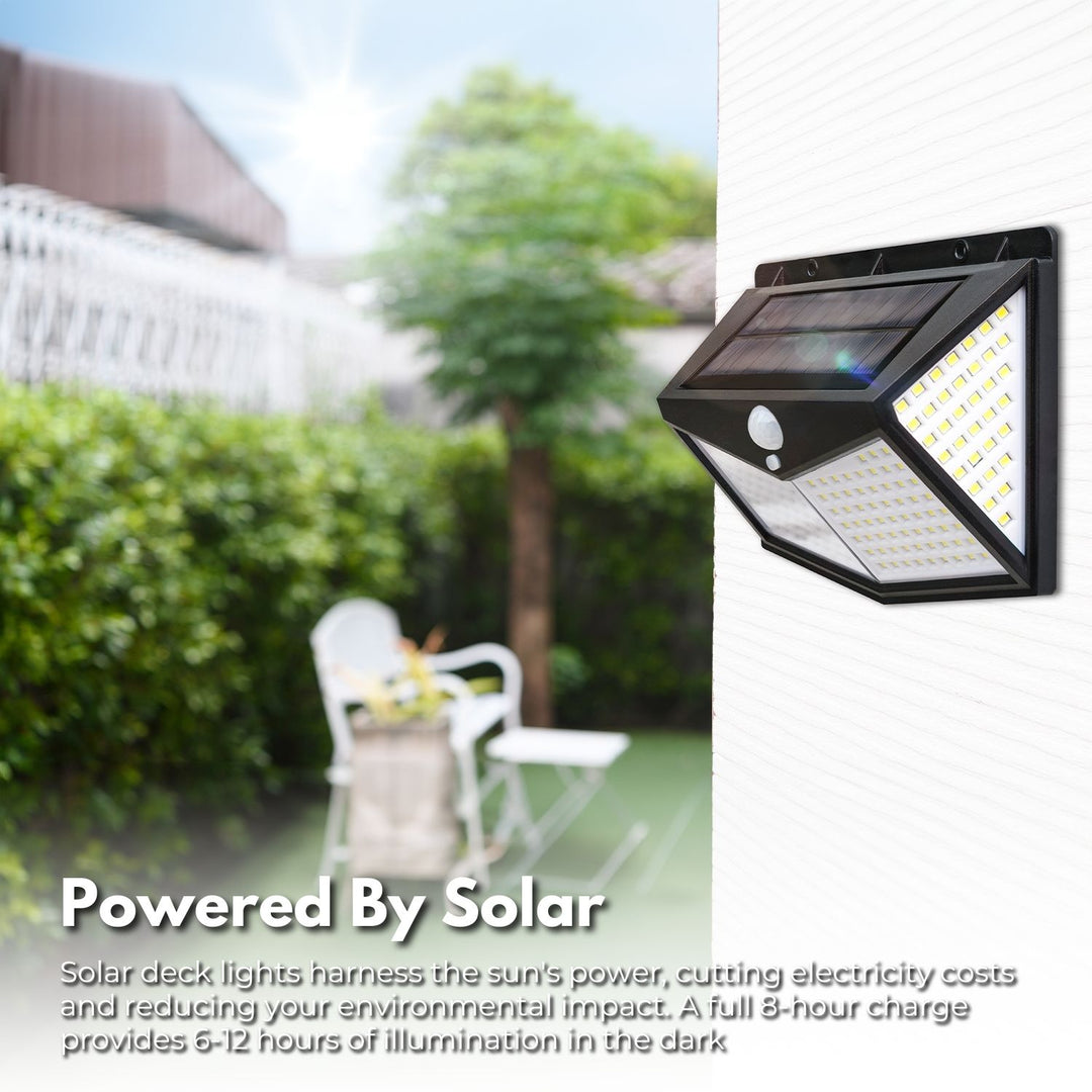 NOVEDEN 6 Packs Solar LED Lights with 3 Light Modes (Black)