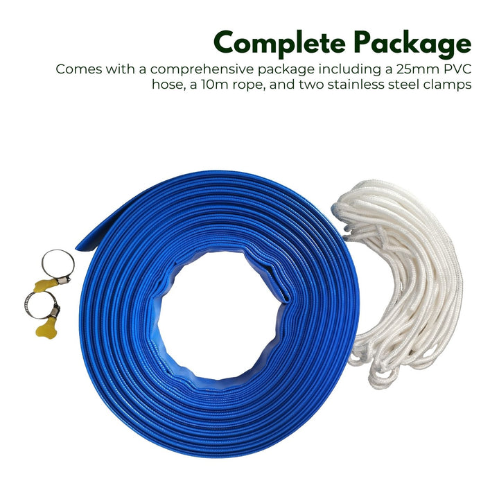 NOVEDEN 25mm X 25m Water Pump Kit Hose(Blue)