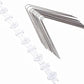 NOVEDEN 20Pcs X 25CM Anti Bird Repellent Stainless Steel Bird Spikes (Silver)