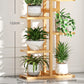 NOVEDEN Bamboo Plant Stand Rack 6 tier 7 Potted (120CM)