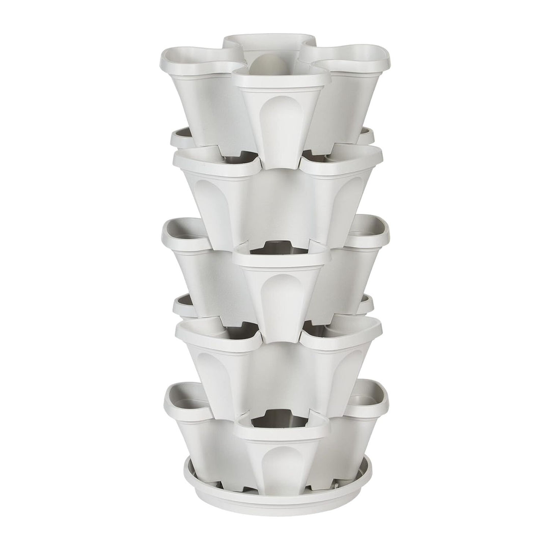 NOVEDEN 5 Tier Stacking Planter Vertical Garden (45cm)