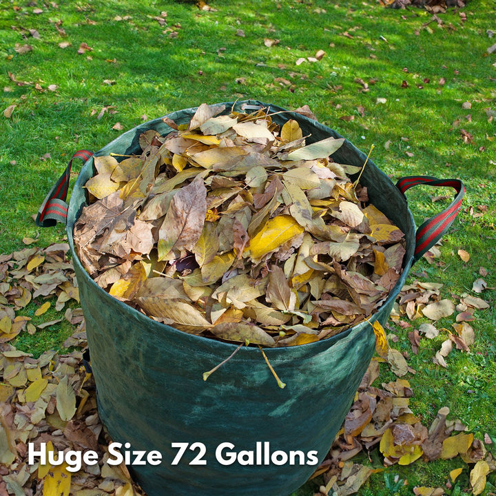 NOVEDEN 3 Packs Garden Waste Bags with 72 gallons (Green)