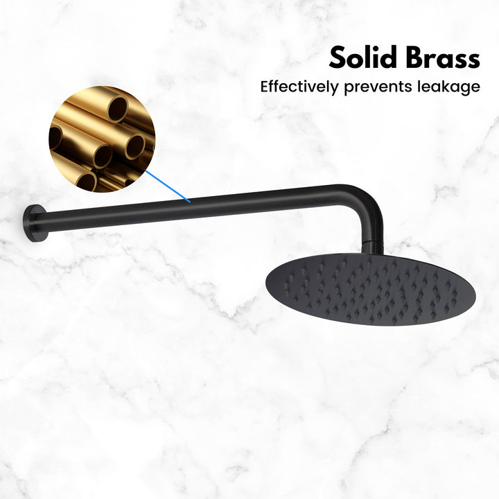 ShowerHead: Mavis: Shower head - Round 200mm - Matt Black (SH23200-MB)