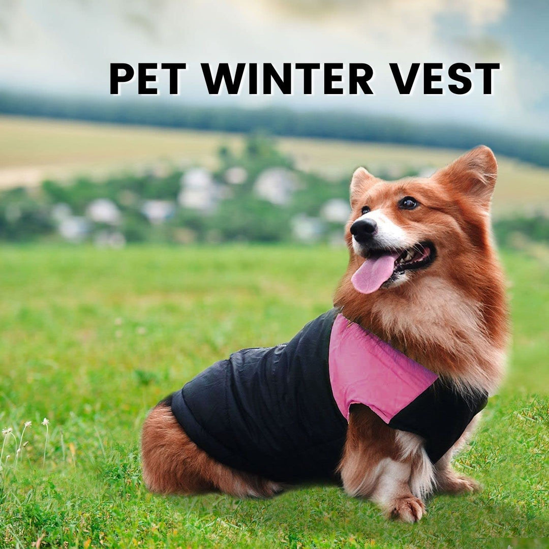 Floofi Pet Winter Vest (S Pink)