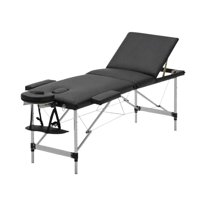 ONIREST 3 Fold Adjustable Portable Massage Bed (Black)