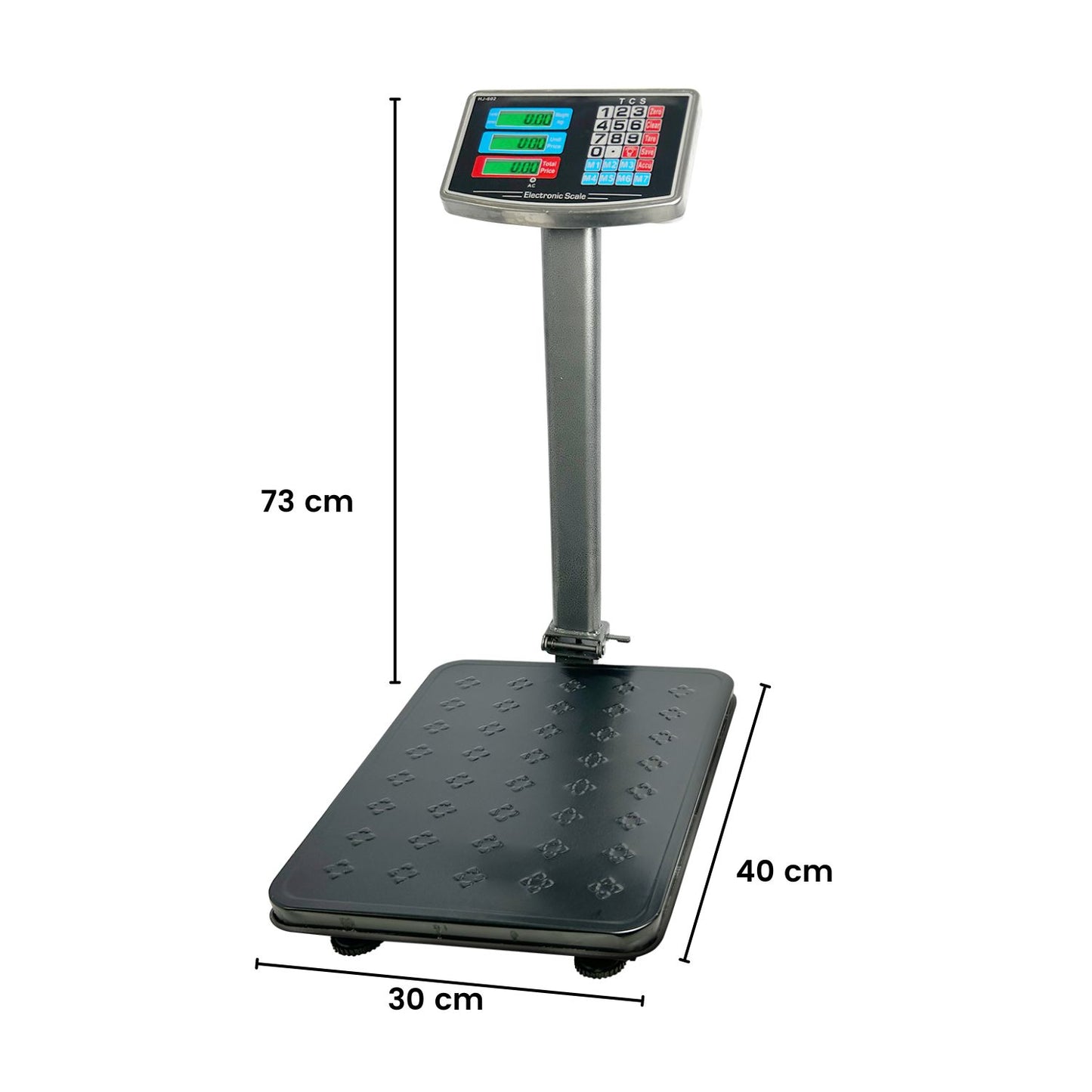 RYNOMATE Heavy-Duty Commercial Platform Scales 150KG (Black)