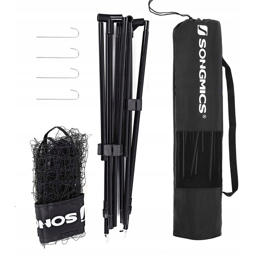 SONGMICS 5m Portable Tennis Badminton Net Black