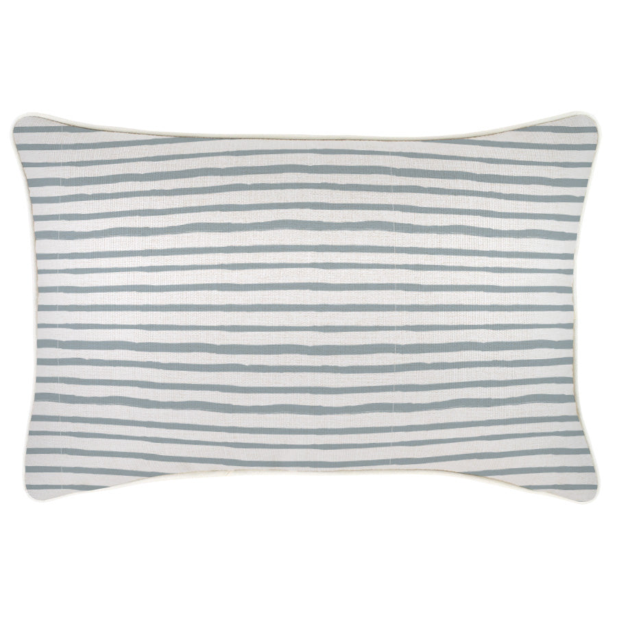 Cushion Cover-With Piping-Paint Stripes Smoke-35cm x 50cm