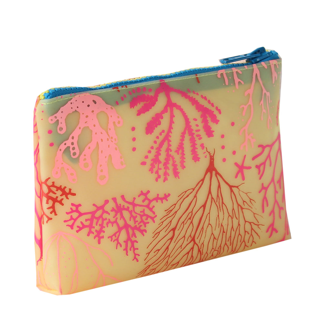 Waterproof Zip Pouch-Pink Coral