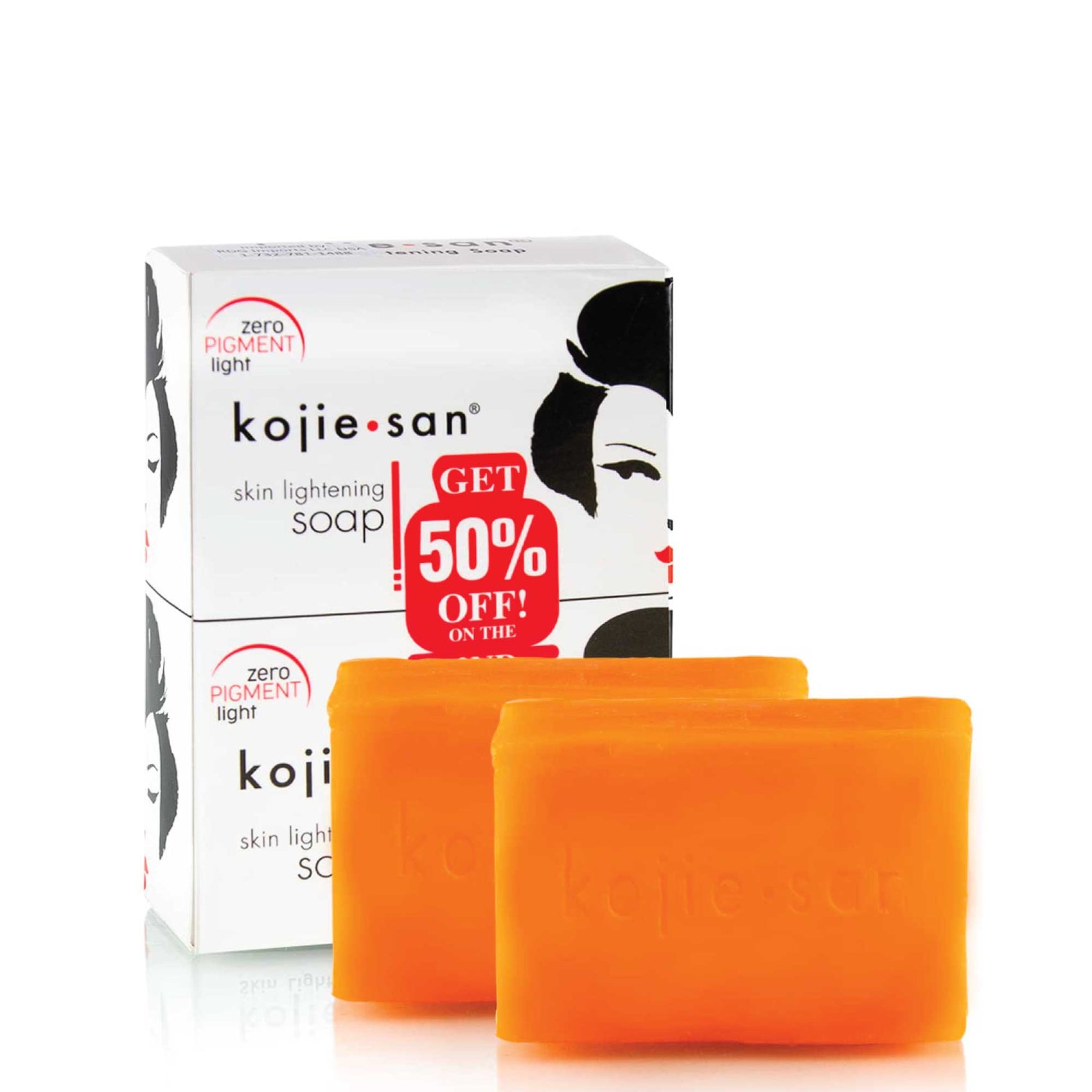 2x 135g Kojie San Soap Bar - Original Skin Lightening Kojic Acid Bars