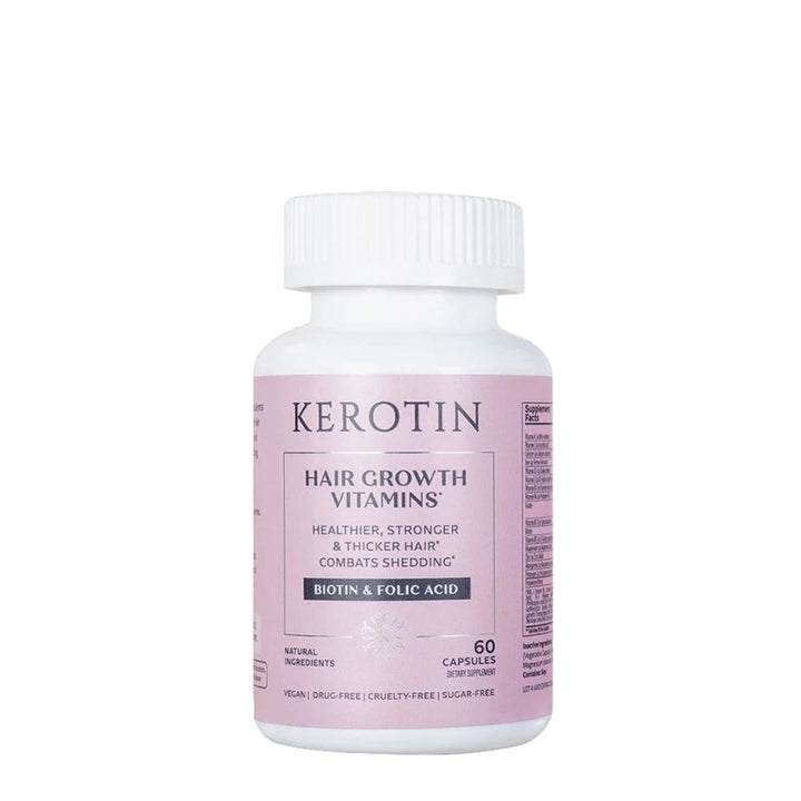 Kerotin Hair Growth Vitamin Supplements - Biotin and Keratin Capsules