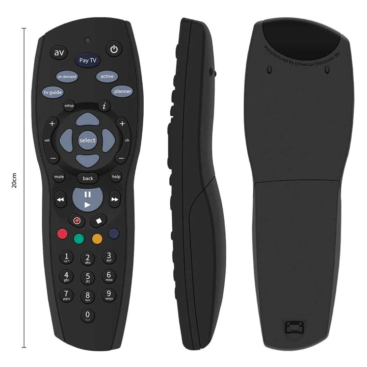 PayTV Remote Control Compatible with Foxtel Standard IQ IQ2 IQ3 IQ4 HD - Black