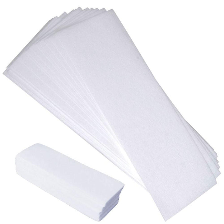 100x Pre-Cut Strips Pack - 70gsm Non Woven Disposable Cut Waxing Papers