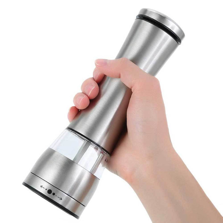 Electric Battery Salt or Pepper Grinder Adjustable Shakers Automatic Stainless Mill