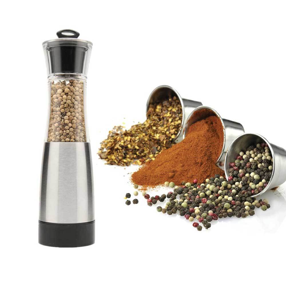 Gravity Salt or Pepper Grinder - Automatic Twist Grind Shakers Mills Electric