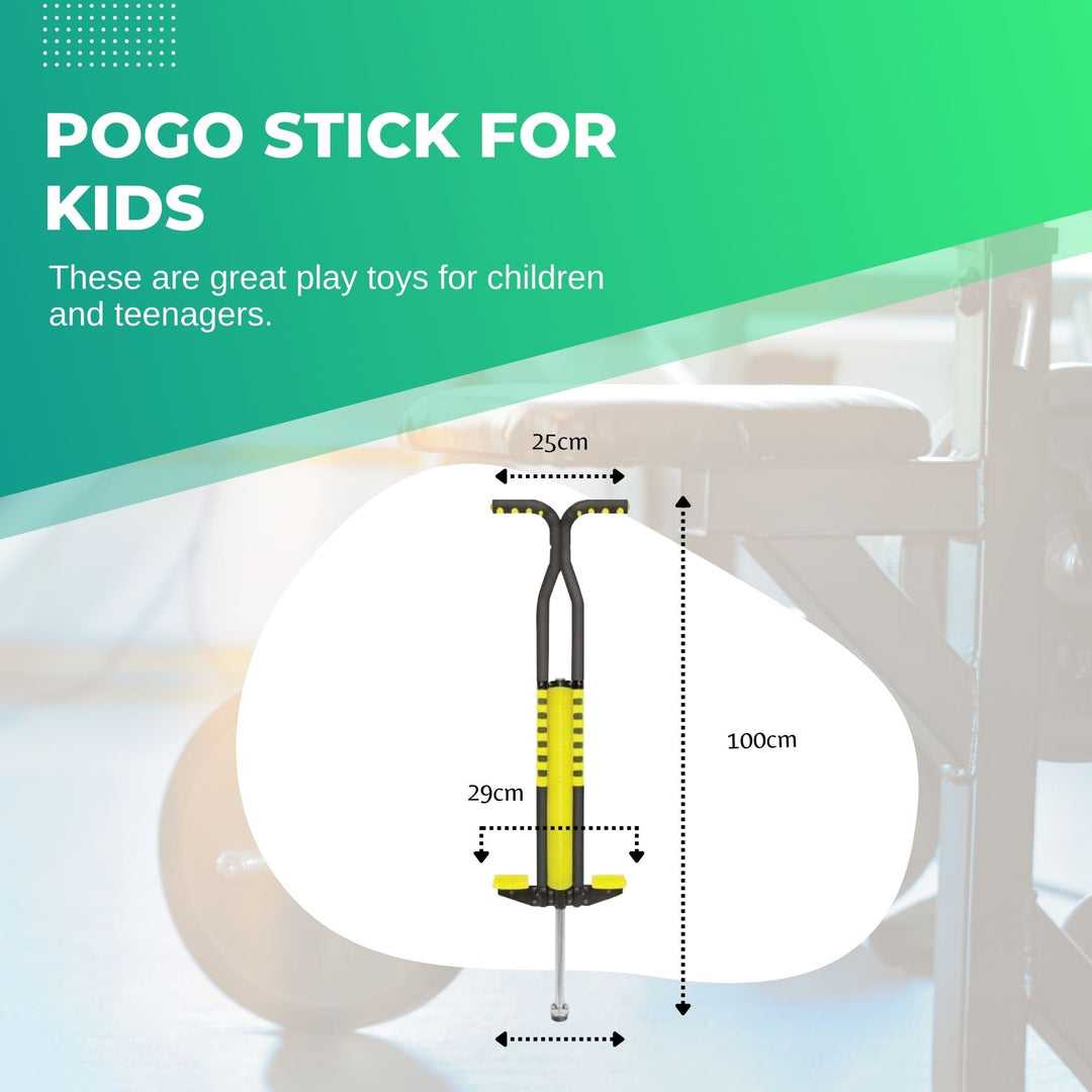 Black and Yellow Pogo Stick - Children's Large Jumping Jackhammer Toy