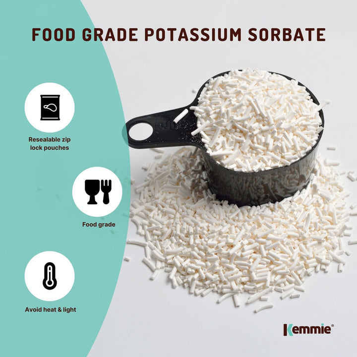 1Kg Potassium Sorbate Granules Food Grade Preservative Cosmetics Brew Skin E202