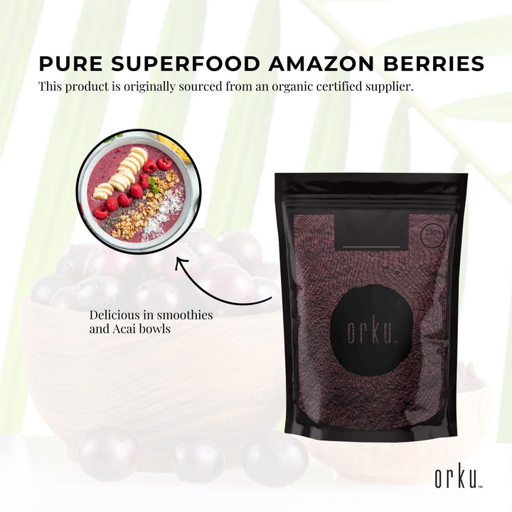 100g Acai Powder 100% Organic - Pure Superfood Amazon Berries