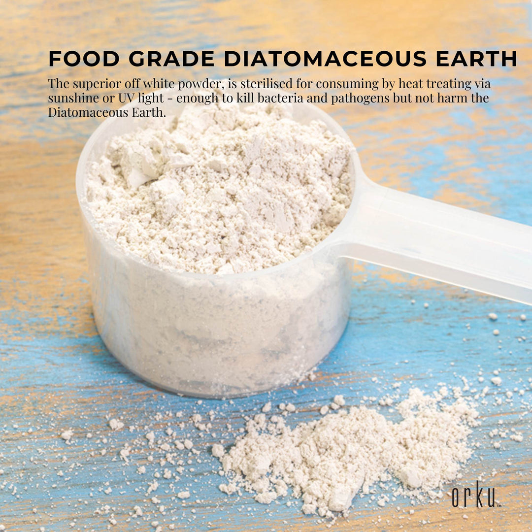 1.4Kg Organic Fine Diatomaceous Earth Tub - Food Grade Fossil Shell Flour Powder