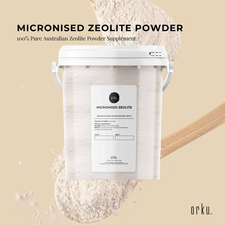 800g Pure Micronised Zeolite Powder Mineral Tub - Micronized Volcamin