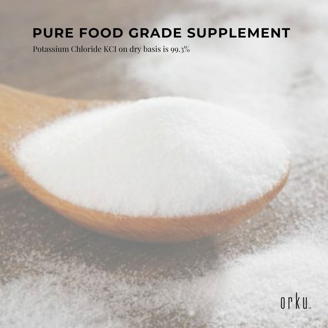 400g Potassium Chloride Powder - Pure E508 Food Grade Salt Substitute Supplement