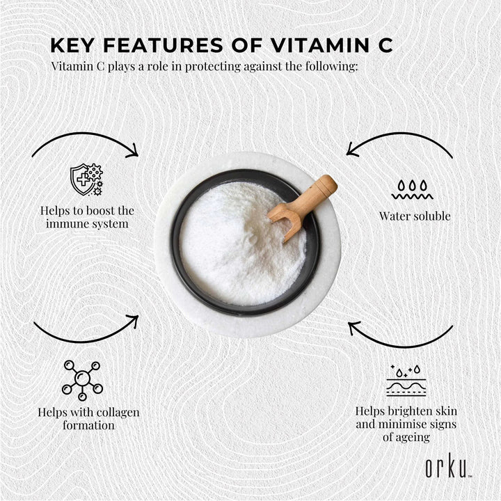 10g Vitamin C Powder L-Ascorbic Acid Pure Pharmaceutical Grade Supplement