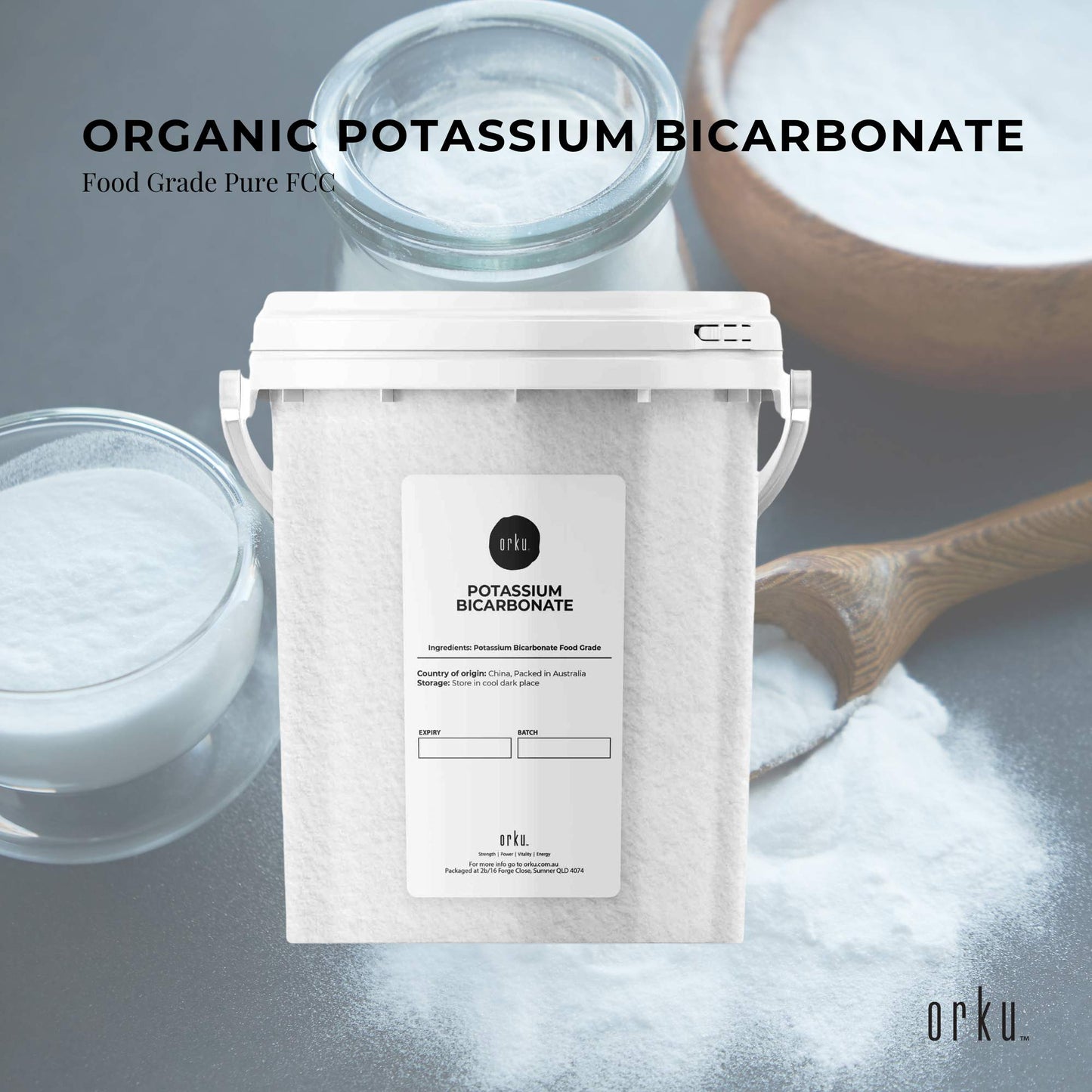 1.3Kg Organic Potassium Bicarbonate Powder Tub Food Grade FCC for Brewing Baking