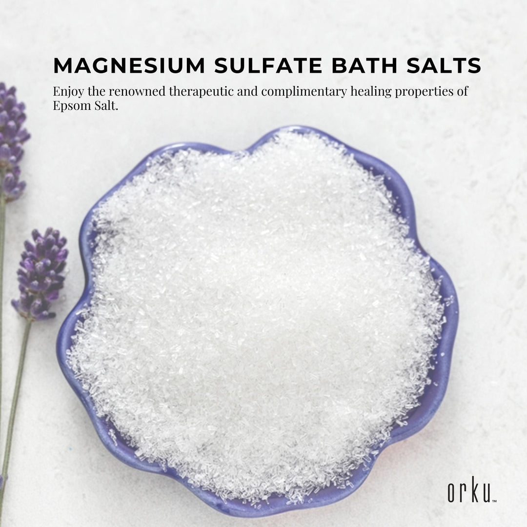 1Kg Orku Epsom Salt - Magnesium Sulphate Bath Salts Skin Body