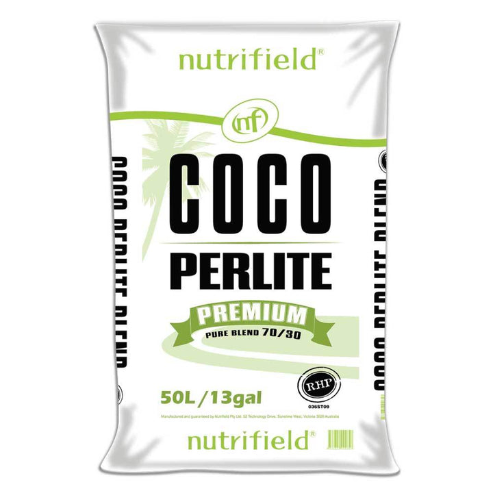 50L Coco Perlite Premium Nutrifield 70% Coir 30% Hydroponic Plant Growing Medium