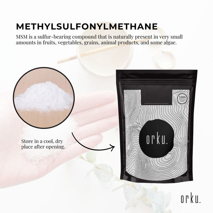 400g MSM Powder or Crystals Tub - 99% Pure Methylsulfonylmethane Dimethyl Sulfone