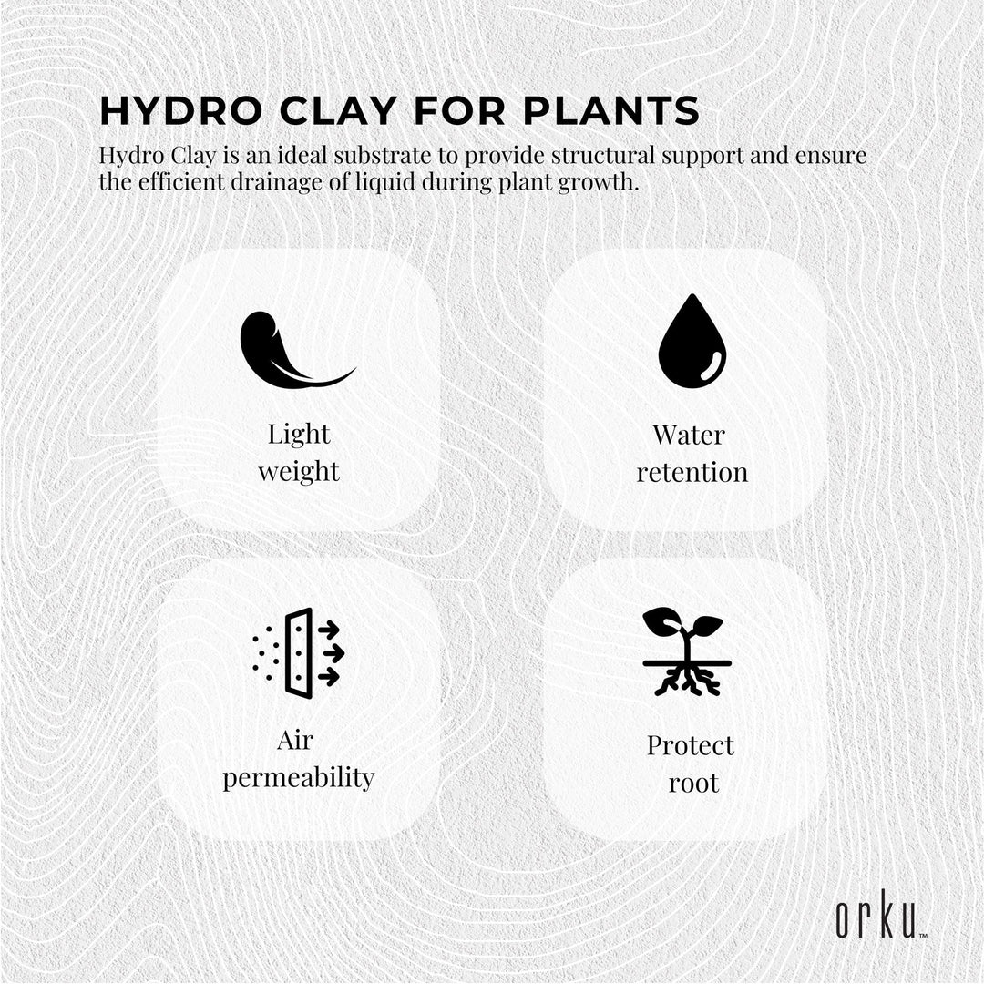 5L Hydro Clay Balls - Natural Premium Hydroponic Expanded Plant Growing Medium