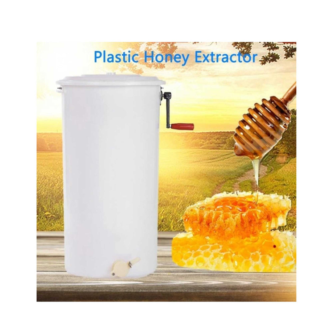 2 Frame Honey Extractor Plastic Two Manual Spinner Crank Honey Bee Beekeeping