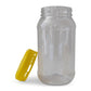 10x 1Kg Plastic Honey Jars + Lids - Round Clear Food Grade Packaging Containers