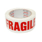 6x Fragile Packing Tape 48mmx75m Long Rolls Red White Packaging Adhesive Label