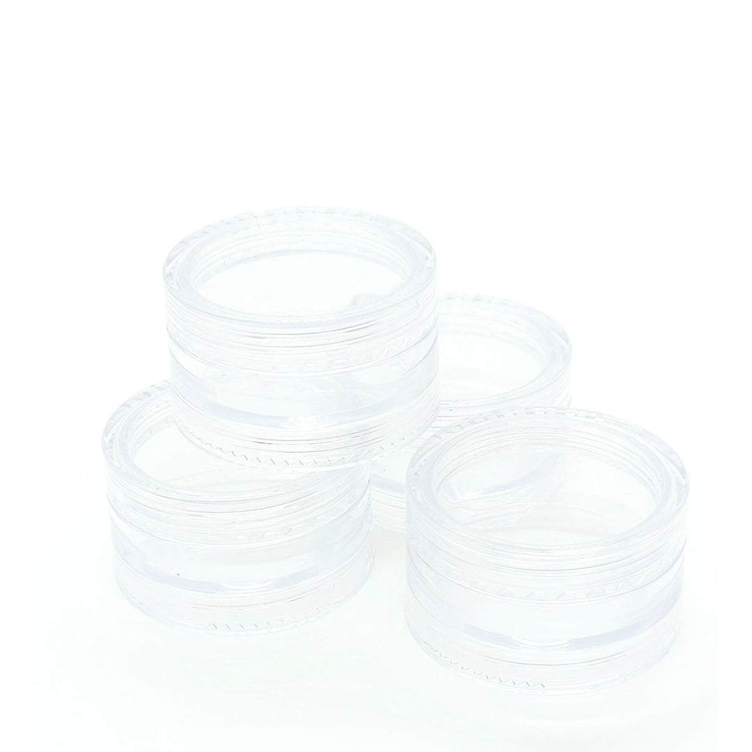 10x 3ml Lip Balm Containers Jars + Lids - Small Cosmetic Cream Sample Pot