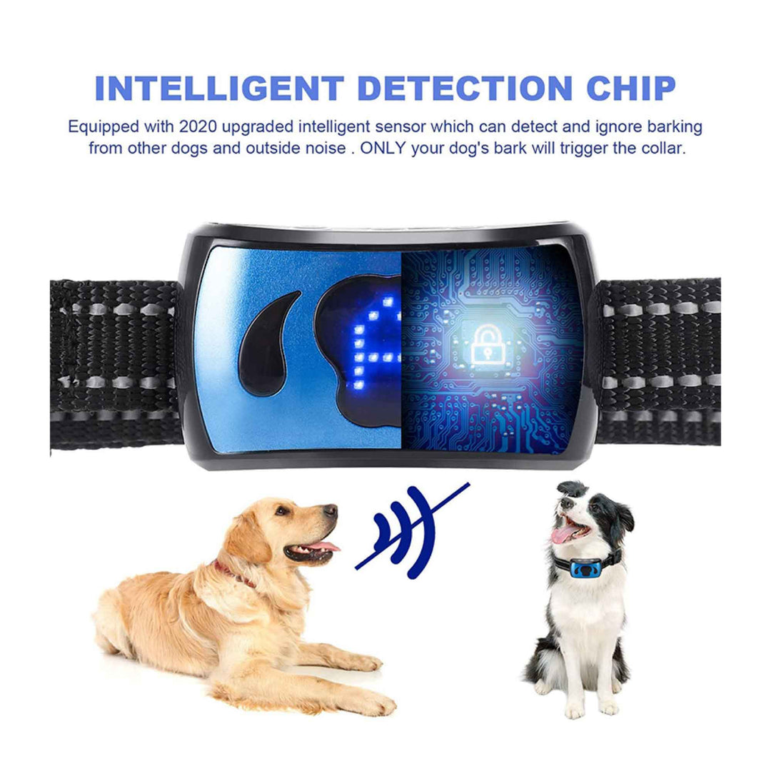 Dog Bark Collar - Vibration Magnetic Charging Waterproof Smart Barking Detection