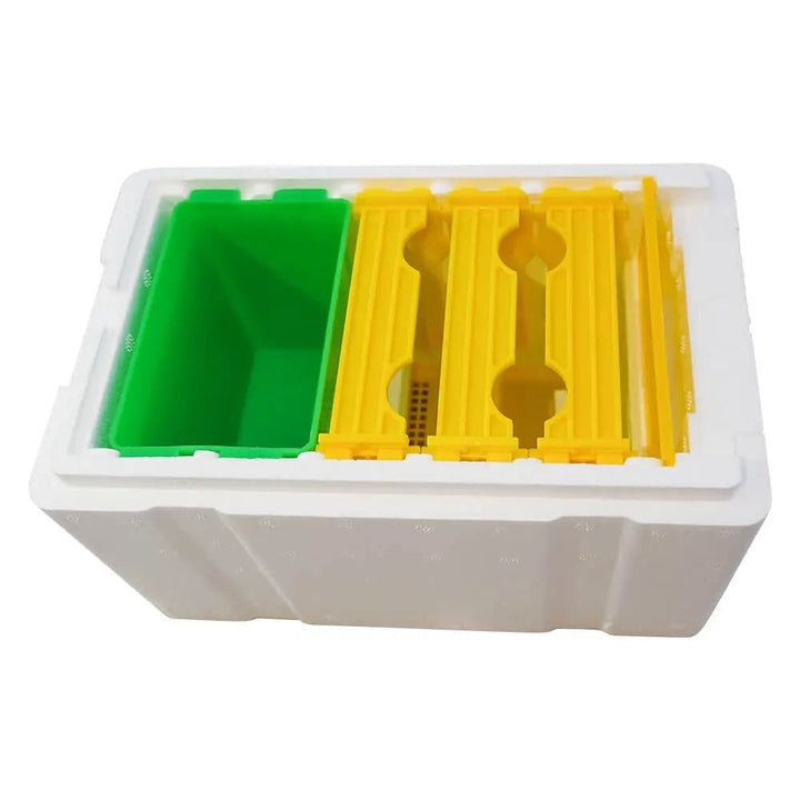 Mini Mating Box Queen Bee Rearing Plastic Styrene Foam Hive Harvest Copulation