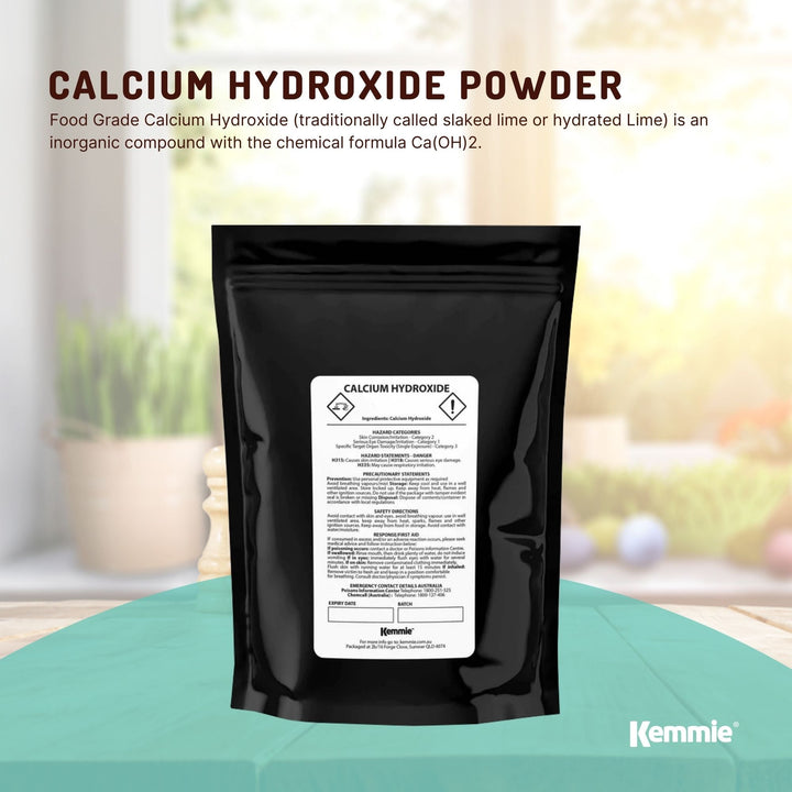 400g Food Grade Calcium Hydroxide Powder - FCC Hydrated Slaked Pickling Lime