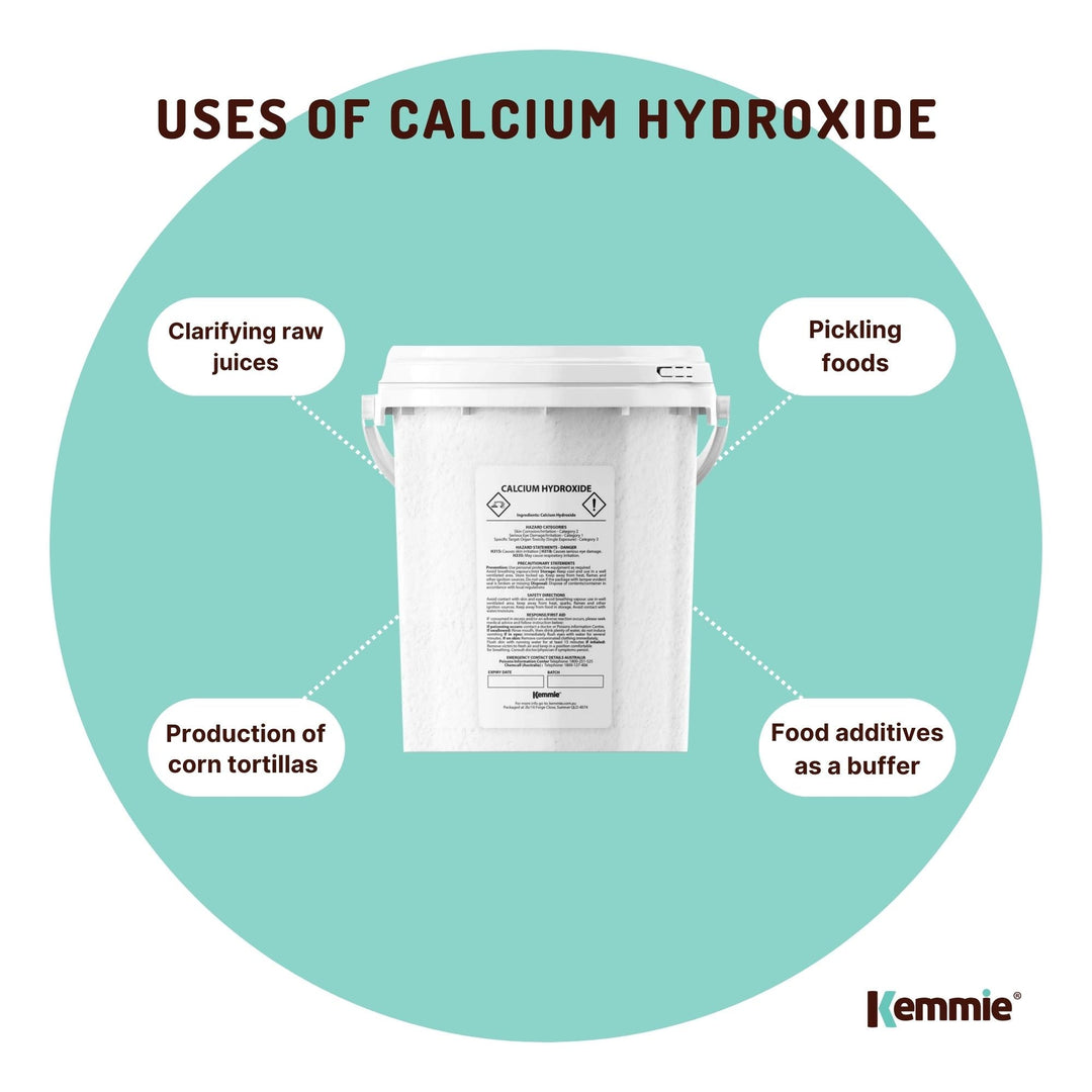 600g Food Grade Calcium Hydroxide Powder Tub FCC Hydrated Slaked Pickling Lime