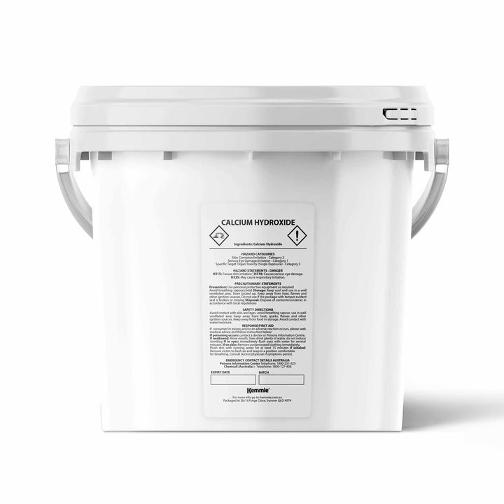 2.5kg Calcium Hydroxide Powder Tub Food Grade FCC Hydrated Slaked Pickling Lime