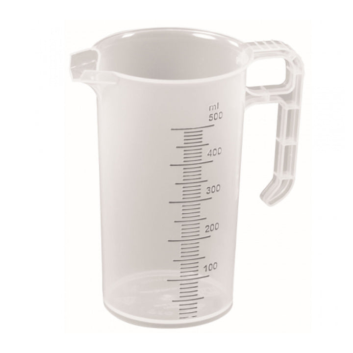 500ml Measuring Jug Heavy Duty Clear Plastic Propylene BPA 5 Food Grade Pro-Jug