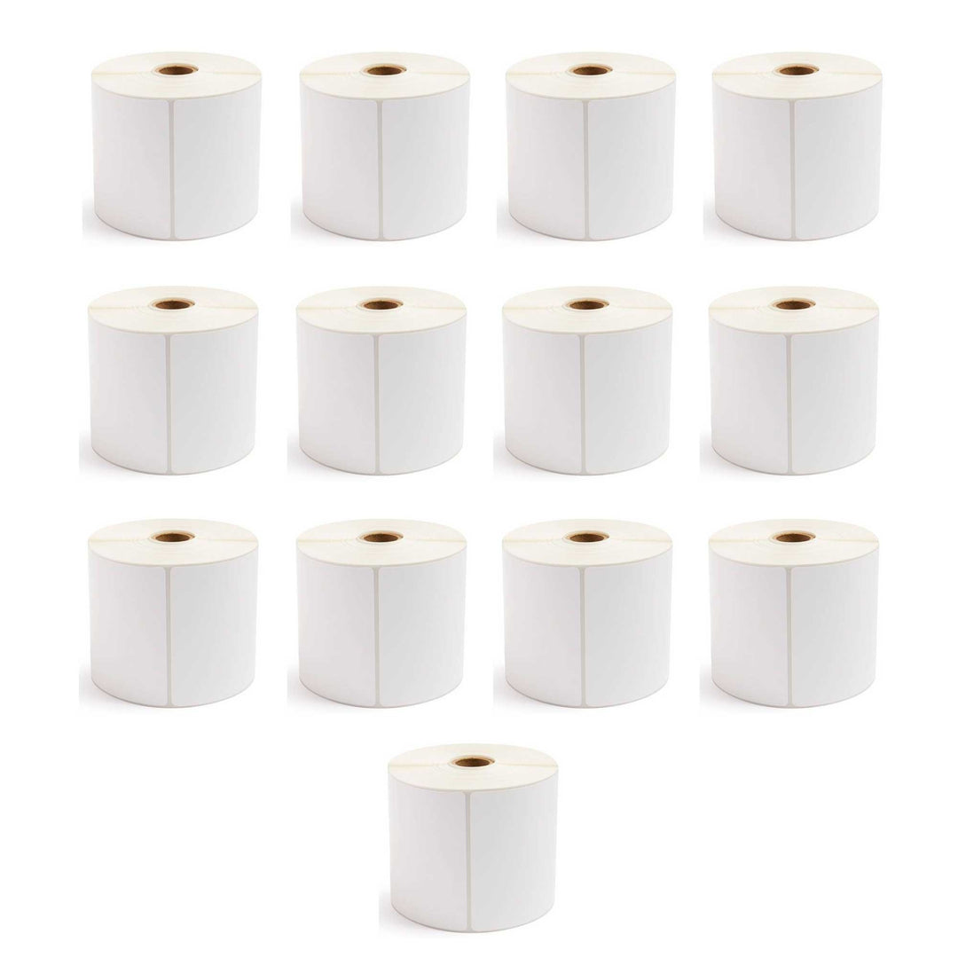 13x Rolls x 400 Label Stickers 102x150mm - Direct Thermal White Shipping Labels