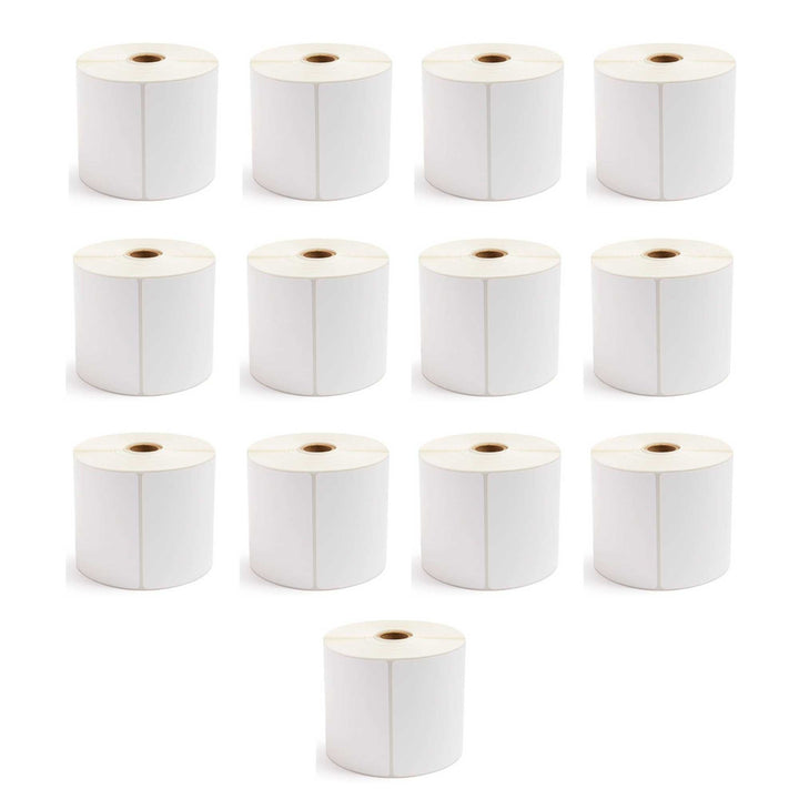 13x Rolls x 400 Label Stickers 102x150mm - Direct Thermal White Shipping Labels