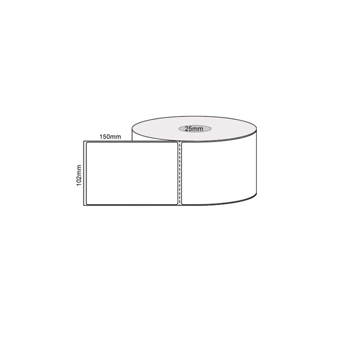 13x Rolls x 400 Label Stickers 102x150mm - Direct Thermal White Shipping Labels