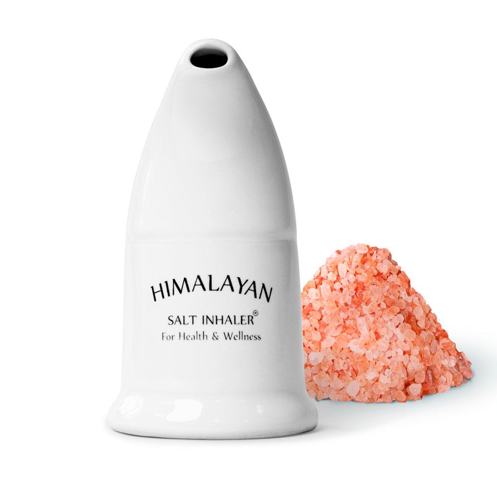 1x Himalayan Pink Salt Inhaler Pipe + 125g Free Coarse Salt - Pure Cyrstal Rock