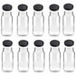 10x 1L Flint Glass Jars + Twist Finish Lids - Round Food Storage Preserving