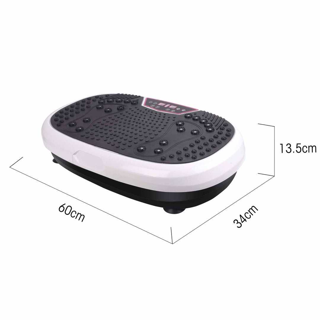 White Mini Vibration Platform - Magnet Therapy Vibrating Machine Exercise Plate