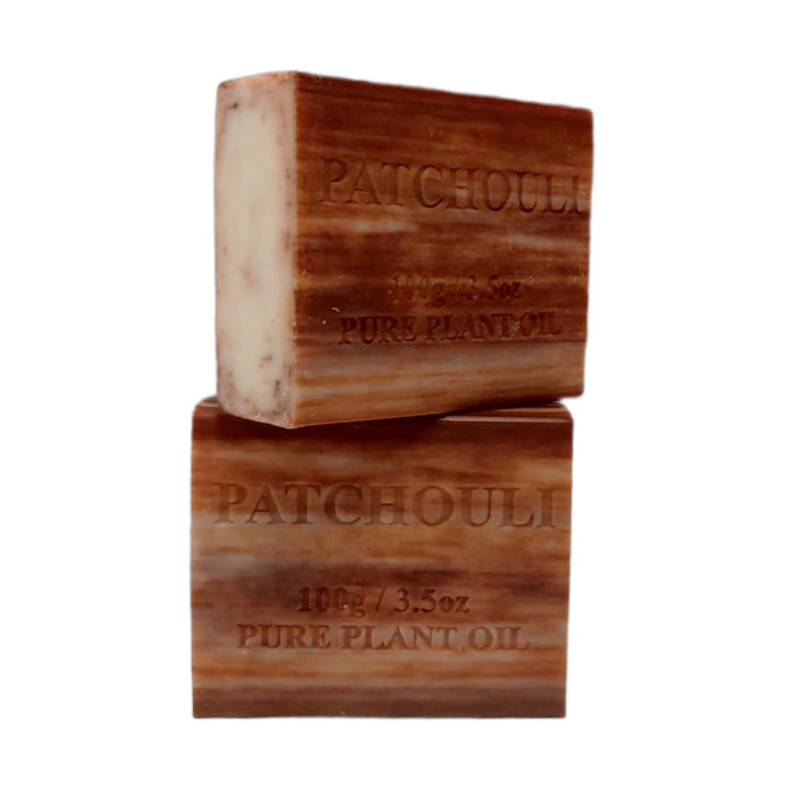 4x 100g Plant Oil Soap Patchouli Scent Pure Natural Vegetable Base Bar Australia