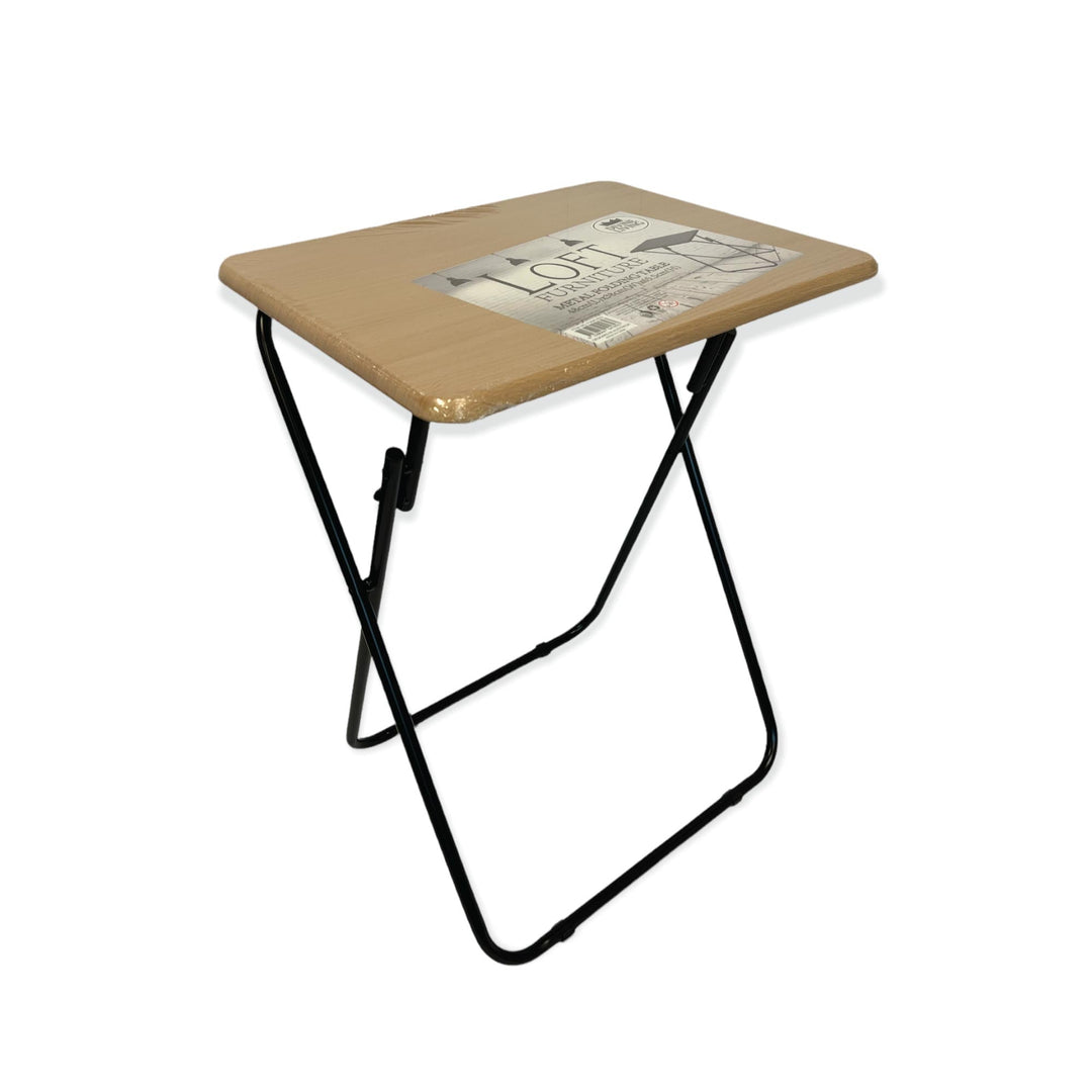 Metal MDF Folding Table Foldable Laptop PC Collapsible Study Desk 48cm x 38cm