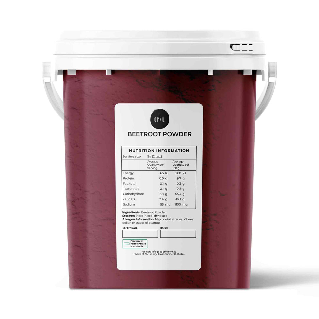 800g Organic Beetroot Powder Bucket Superfood Beet Root Supplement Beta Vulgaris